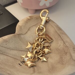 NWOT Coach Stars Key Chain / Purse Charm